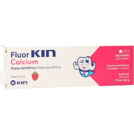 Fluor Kin Calcium Pasta Fresa 75 ml