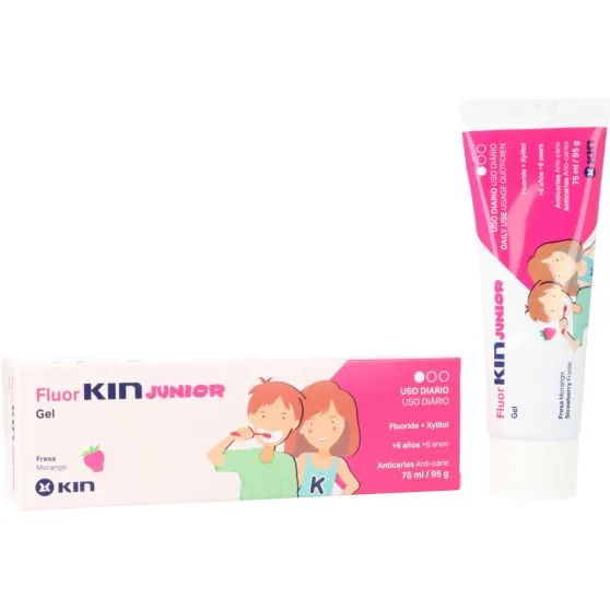 Fluor Kin Junior Gel Fresa 75 ml