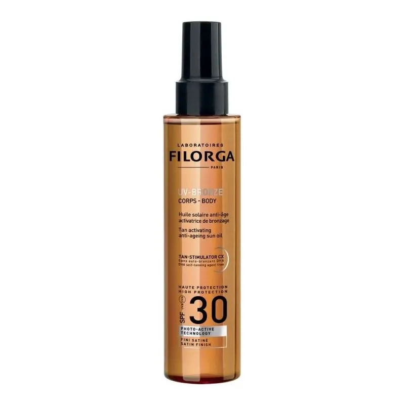 Filorga Uv-Bronce Cuerpo SPF30 Aceite Solar Antiedad Acelerador del Bronceado 150ml