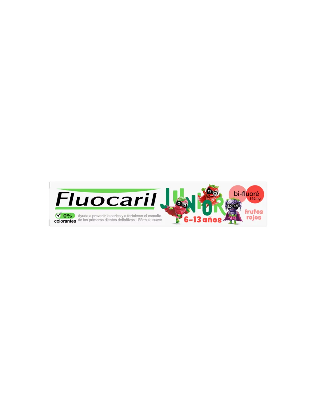 Fluocaril Junior 6-13 Años Pasta Dentífrica Sabor Frutos Rojos 75 ml