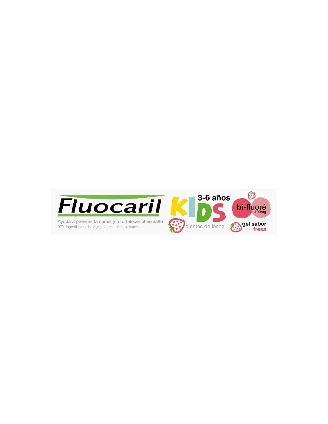 Fluocaril Kids Bi-fluoré Gel Dentífrico Sabor Fresa 50 ml