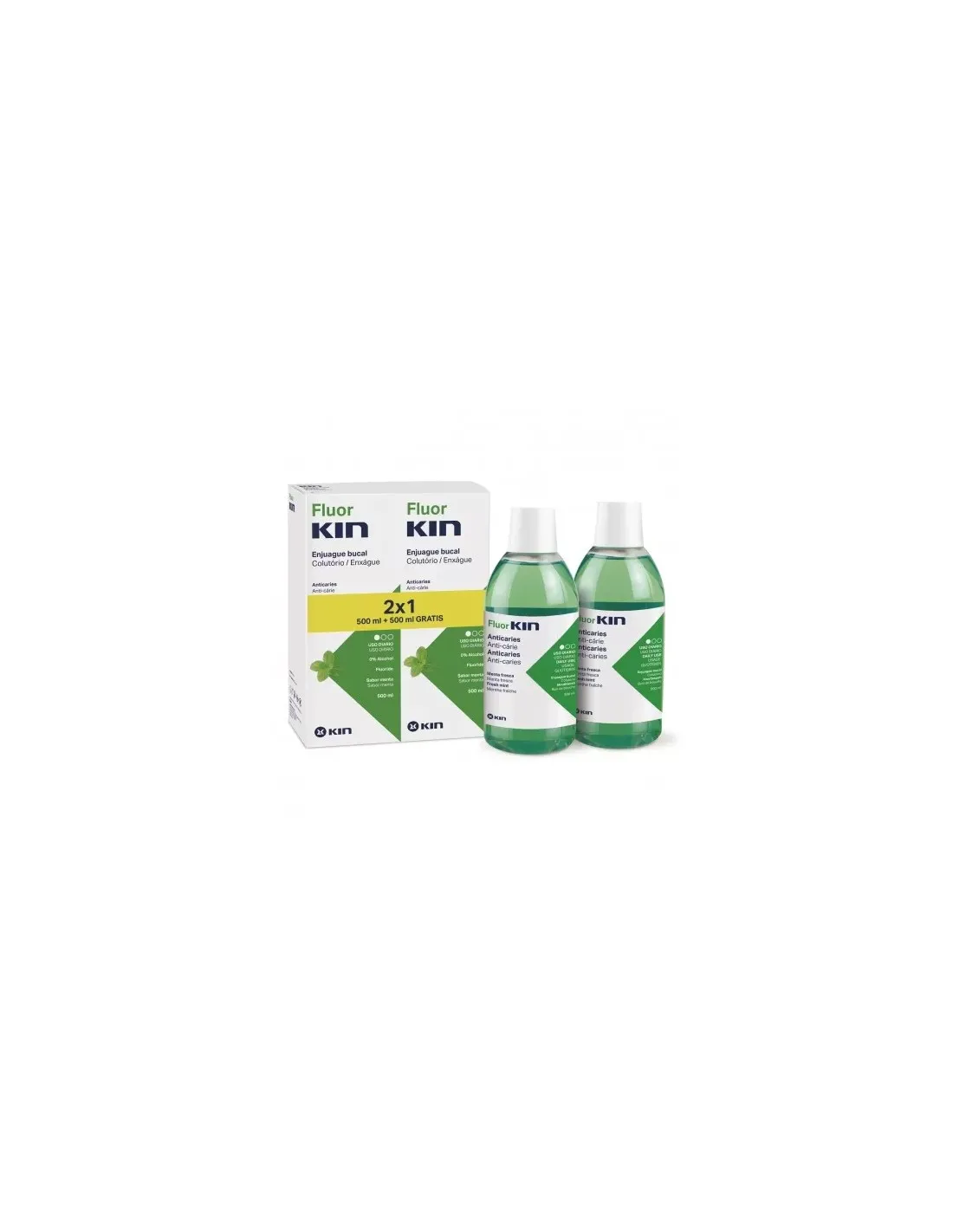 FLUORKIN Pack Anticaries Colutorio 2x500 ml
