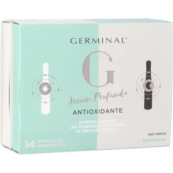 Germinal Acción Profunda Antioxidante Día y Noche 14 Ampollas