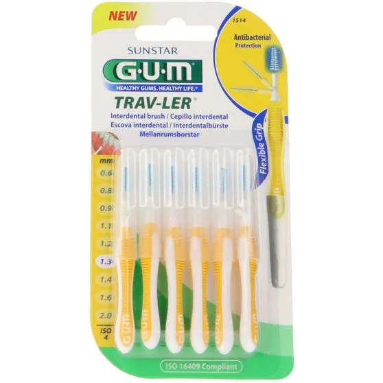 Gum TRav-Ler Cepillo Interdental 1.3 mm 6 uds