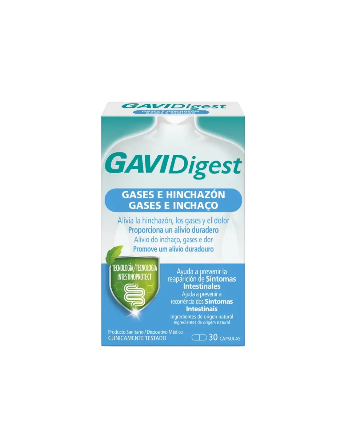 GAVIDigest Gases e Hinchazón 30 Cápsulas