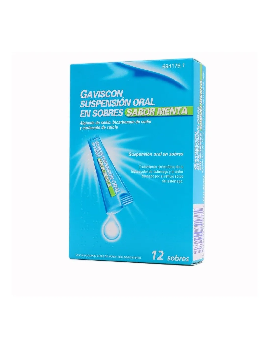 Gaviscon 12 Sobres Suspension Oral 10 ml Sabor Menta