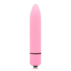 Glossy Thin Vibrador Rosa Intenso