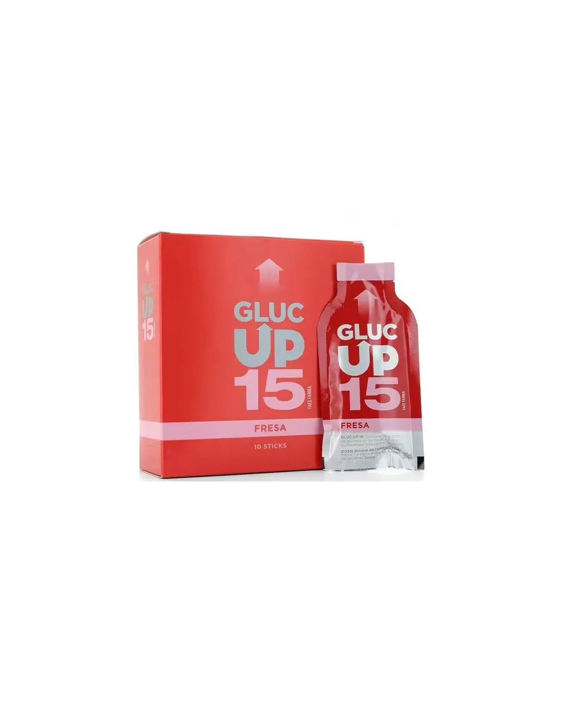 Faes Gluc Up 15 Sabor Fresa 10 Sticks