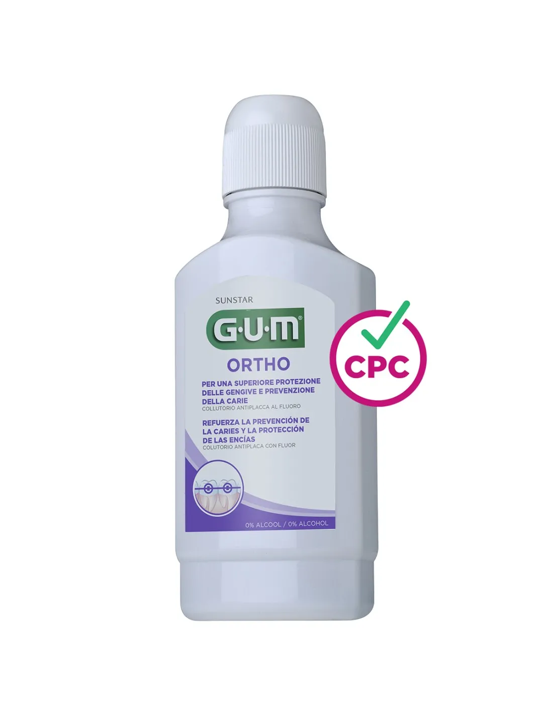 GUM ORTHO Colutorio 300 ml