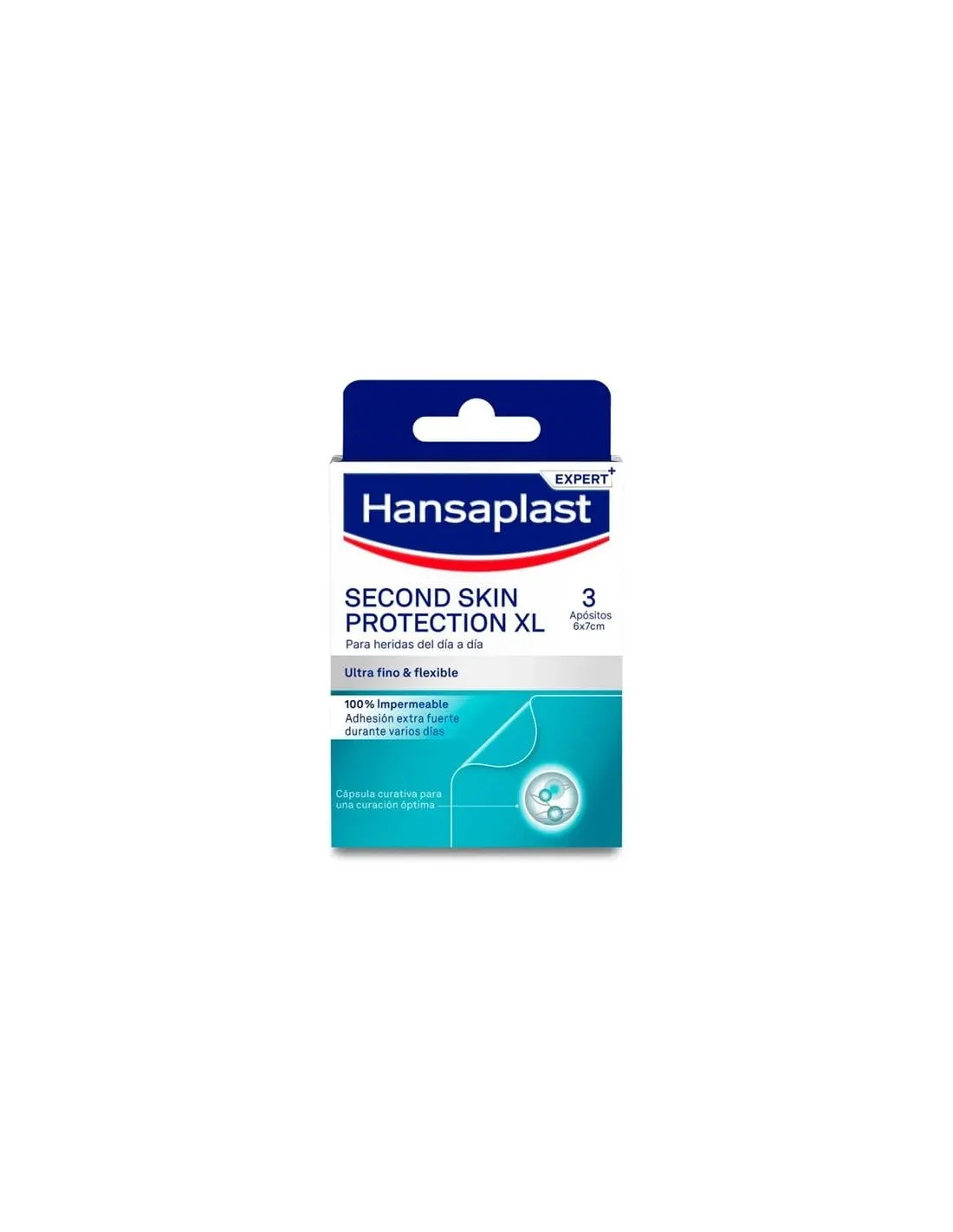 Hansaplast Second Skin Protection XL 6x7cm 3 Parches