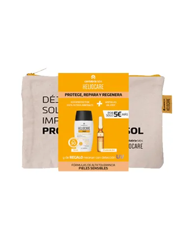 HELIOCARE 360º MINERAL TOLERANCE FLUID 50 ML + ENDOCARE RADIANCE AMPOLLAS OIL FREE 10 UNIDADES X 2 ML PACK
