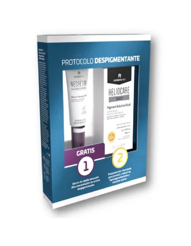 HELIOCARE PROTOCOLO DESPIGMENTANTE PACK: PIGMENT FLUID 50ML+NEORETIN DISCROM CONTROL SERUM 15ML