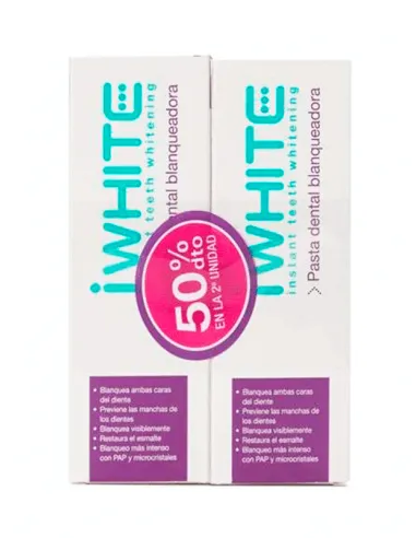 IWHITE PASTA DENTAL BLANQUEADORA DUPLO 75 ML