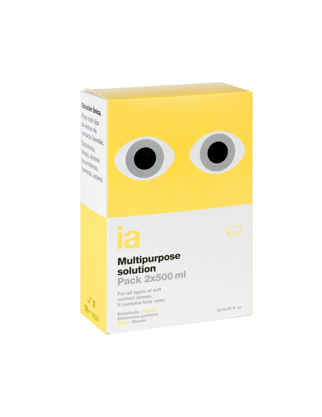 Interapothek Solución Única Lentillas 2x500ml