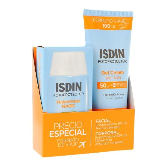 Dúo Fotoprotector ISDIN SPF 50 Formato Viaje