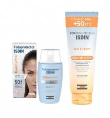 Fotoprotector Isdin Pack Fusion Water SPF 50+ 50ml + Gel Cream SPF 50+ 250ml