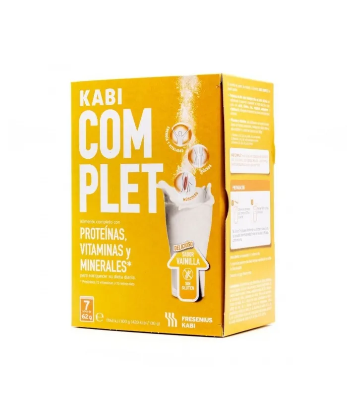 Kabi Complet Polvo Sabor Vainilla 7 Sobres 62 Gramos