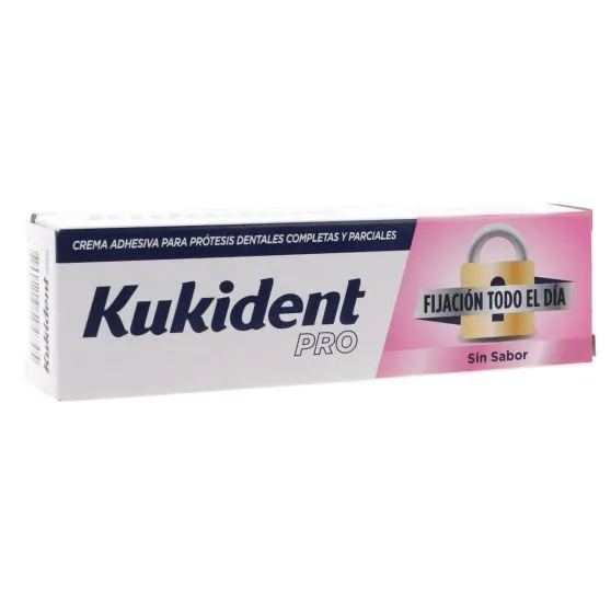 Kukident Pro Fijación Todo el Día Sin Sabor 47 gr