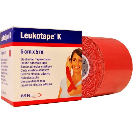 Leukotape K 5x5 Rojo