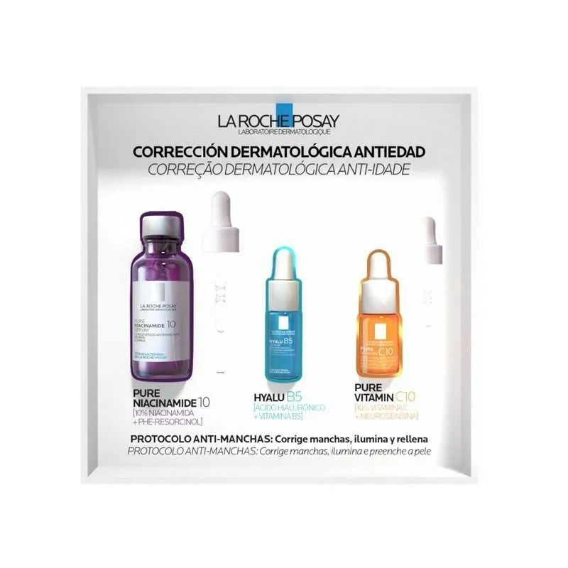 La Roche Posay Cofre Navidad Pure Niacinamide 20 30ml + Hyalu B5 Sérum + Pure Vitasmine C10