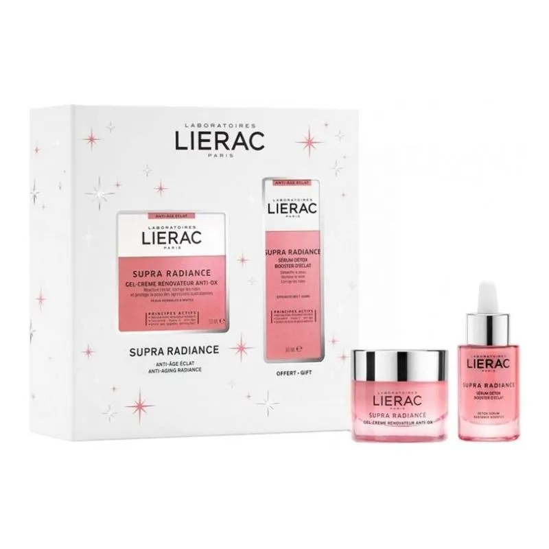 Lierac Cofre Navidad Supra Radiance Gel Crema Piel Normal Mixta + Sérum