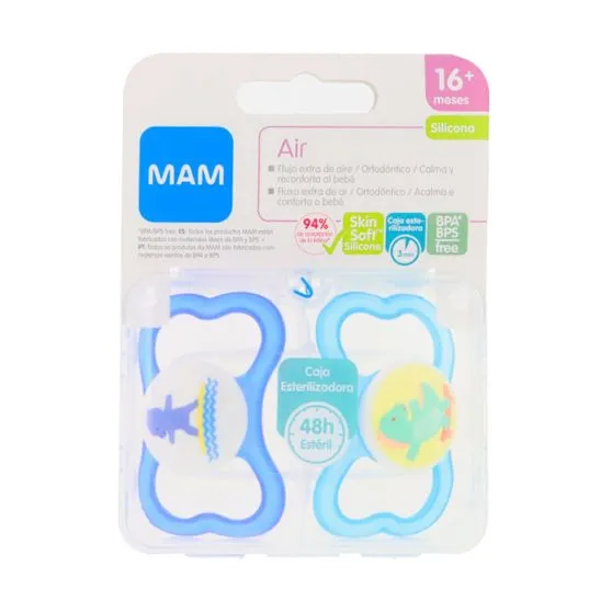 Mam Air Happy Thoughts Chupetes Azul +16 meses