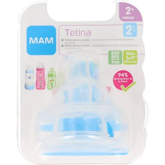 Mam 2 Tetinas de silicona +2 meses