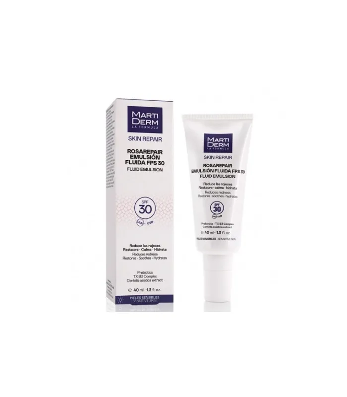 Martiderm Rosarepair Emulsión Fluida SPF30, 40 ml