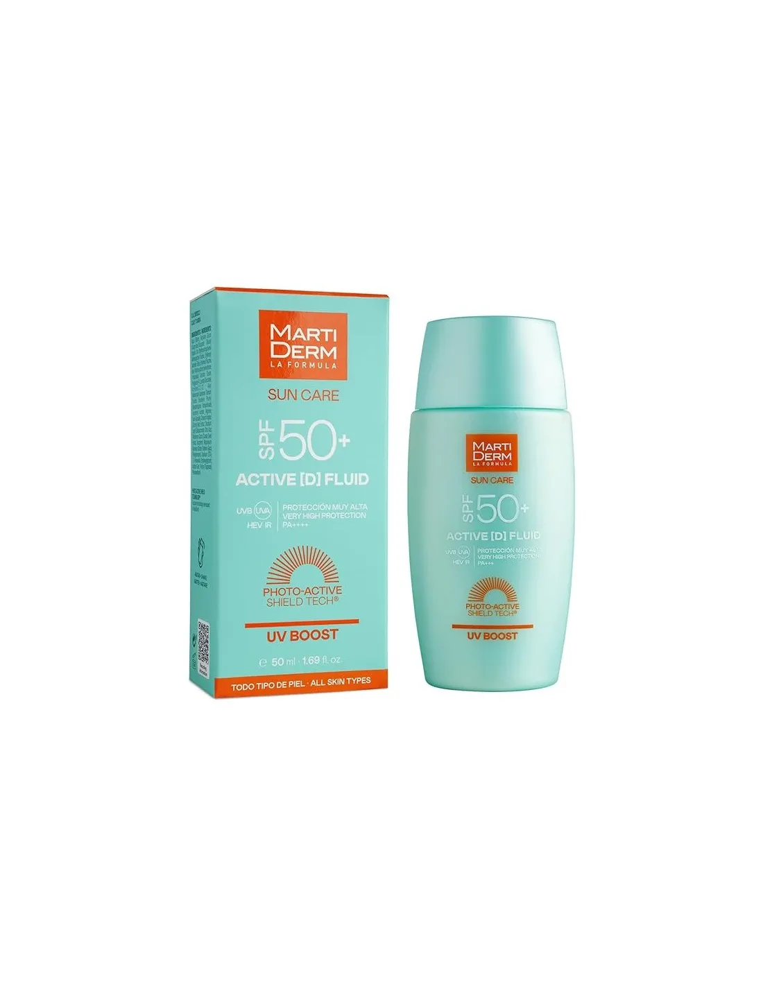 Martiderm Sun Care SPF50 Active D Fluid Protector Solar, 50ml