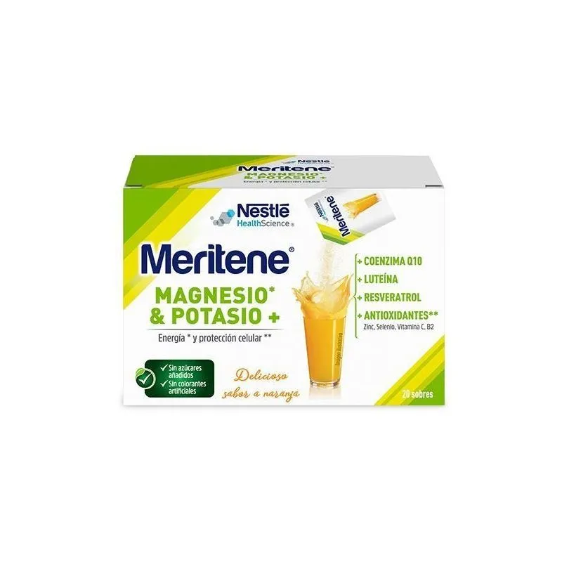 Meritene Magnesio y Potasio Regeneris 20 Sobres