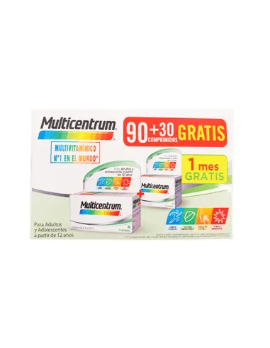 MULTICENTRUM 90 + 30 COMPRIMIDOS PACK PROMOCIONA