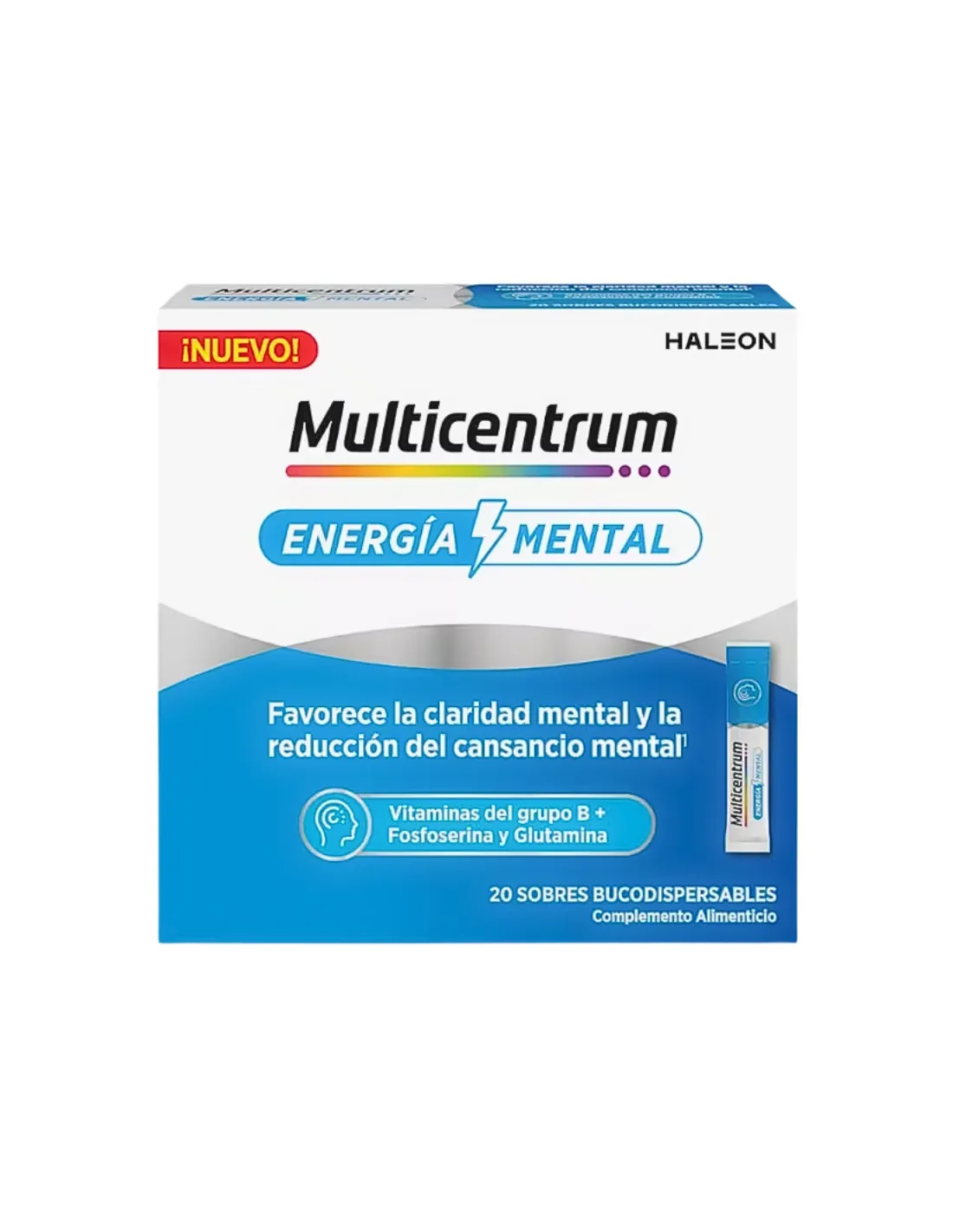 Multicentrum Energía Mental 20 Sobres Bucodispersables