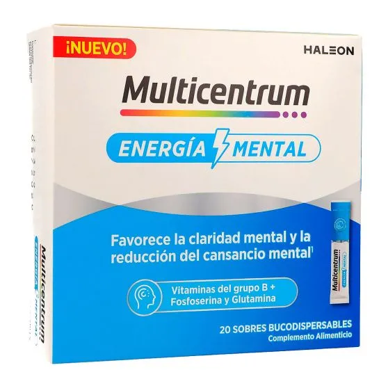 Multicentrum Energía Mental,  20 Sobres Bucodispersables