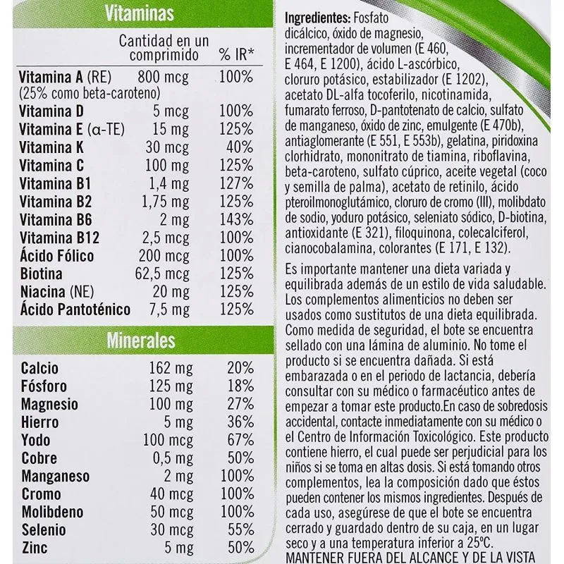 Multicentrum Luteina 30 Comprimidos