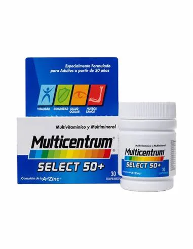 MULTICENTRUM SELECT 50+ 30 COMPRIMIDOS.