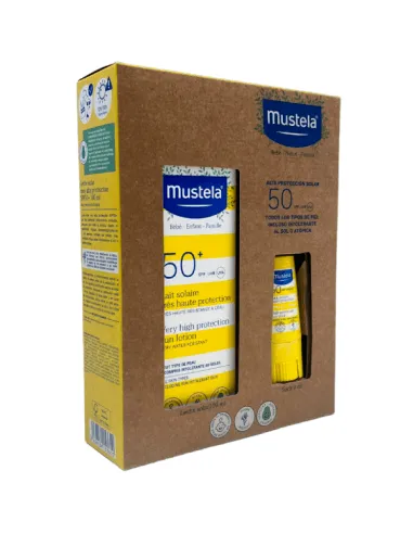 MUSTELA SOLAR LECHE 50+ SPF + STICK 50+ PACK
