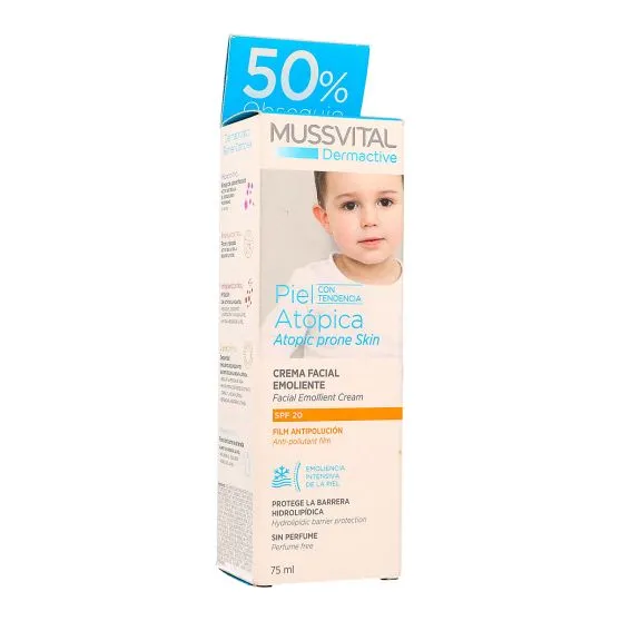 Mussvital Dermactive Crema Facial Atópica SPF 20