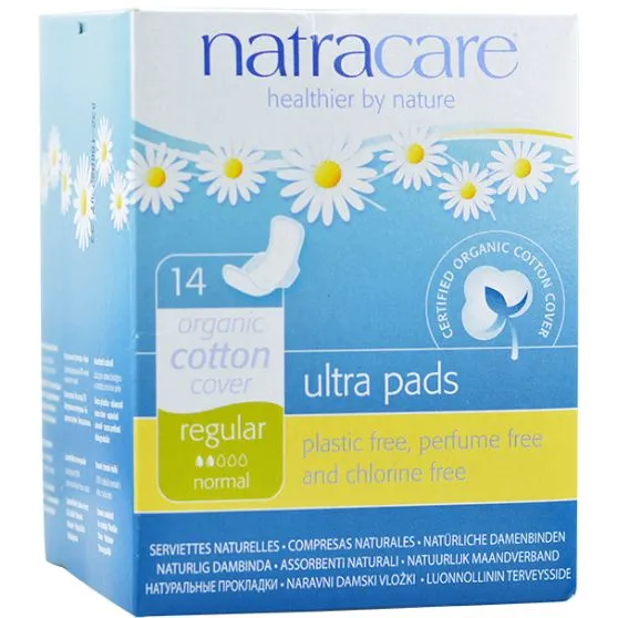 Natracare Compresas de Algodón Orgánico/Regular