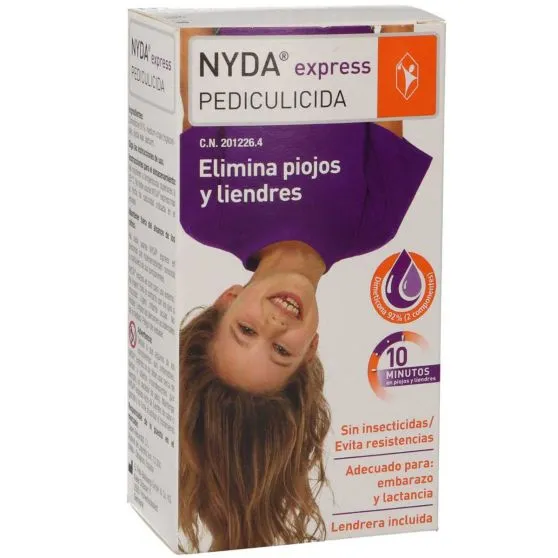 Nyda Pediculicida Express Elimina piojos y liendres