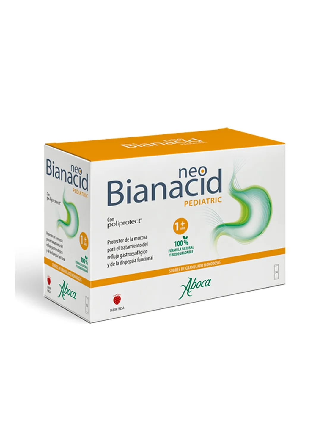 ABOCA Neobianacid Pediatric Acidez, Reflujo, Dificultades Digestivas 36 Sobres de Granulado