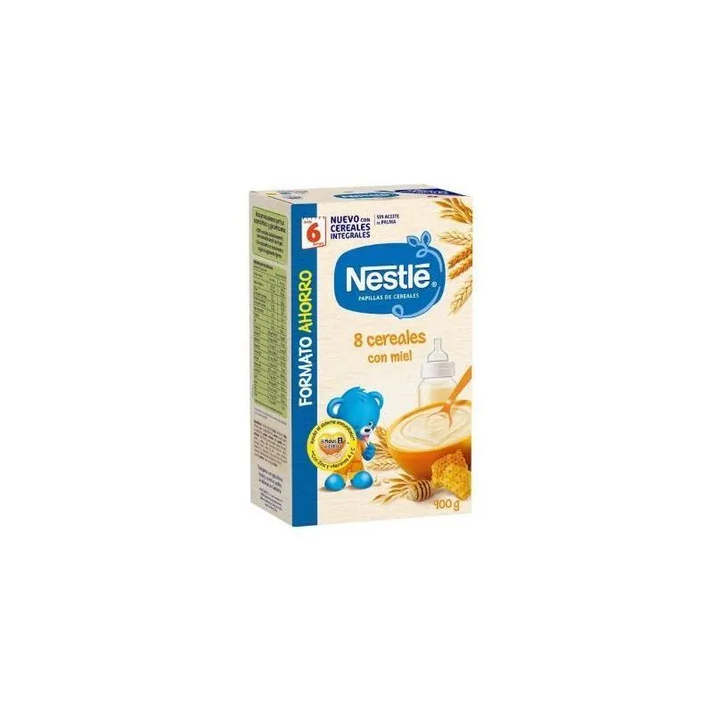 Nestlé Papilla 8 Cereales con Miel y Bifidus 900g