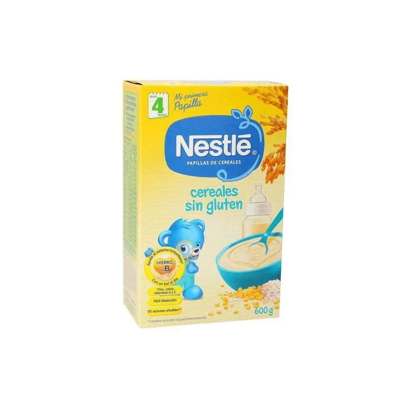 Nestlé Papilla Cereales Sin Gluten 600 gr