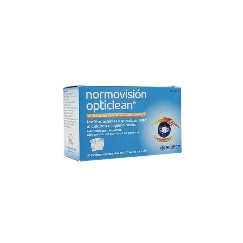 Normovisión Opticlean 30 Toallitas