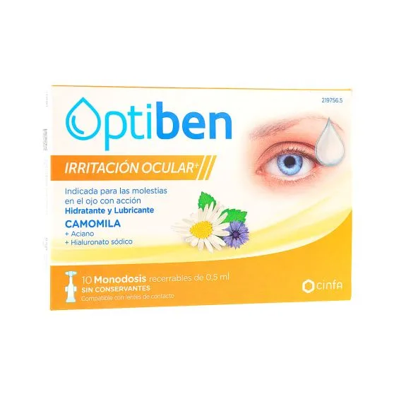 Optiben Irritación Ocular con Camomila