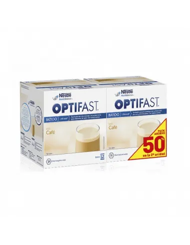 OPTIFAST BATIDO SABOR CAFÉ DUPLO 2 X 12 SOBRES