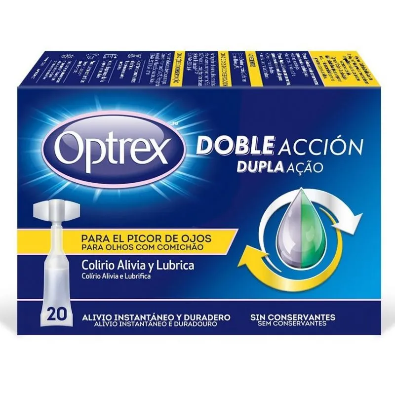 Optrex Doble Acción Picor de Ojos 20 Monodosis