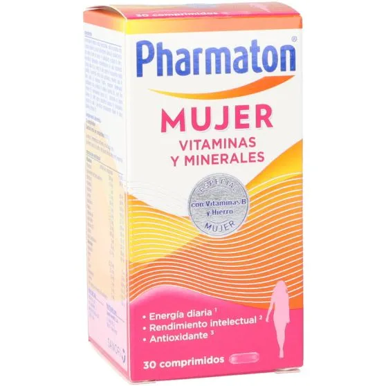 Pharmaton Mujer Vitaminas y Minerales 30 Comprimidos