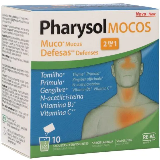 Pharysol Mocos 10 Sobres Efervescentes para la expectoración