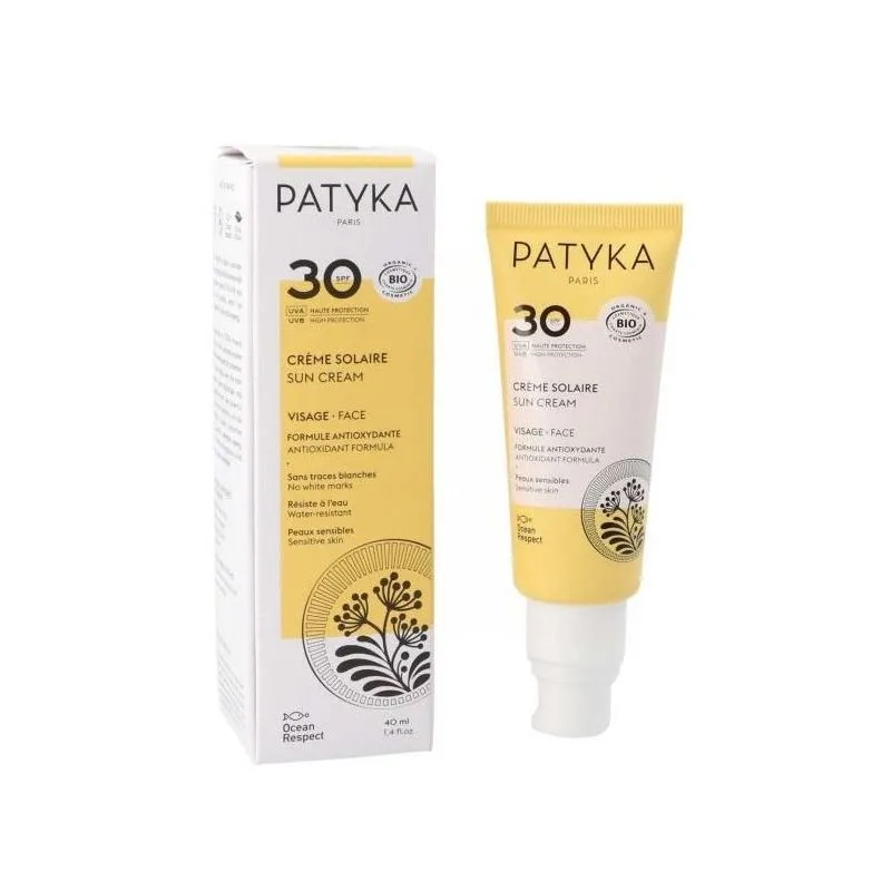 Patyka Crema Solar Facial SPF 30 Pieles Sensibles 40ml