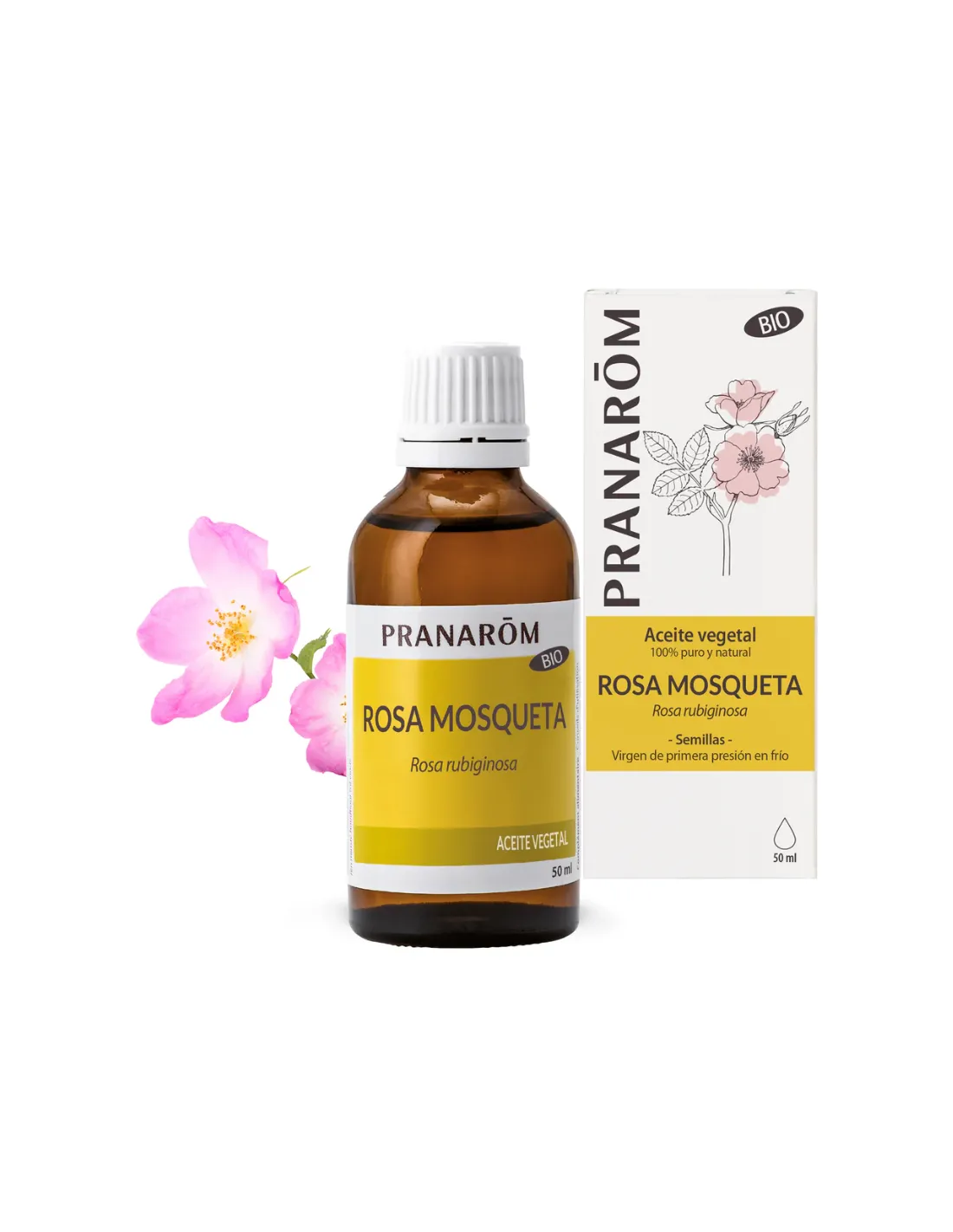 PRANAROM Aceite Vegetal Rosa Mosqueta 50 ml